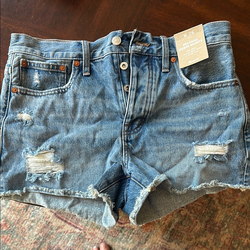 Denim Distressed Women's Shorts